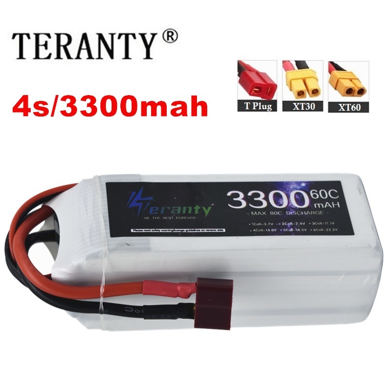 Rc Helicopter Battery - LiPo Rechargeable Battery 4S 3300mAh 60C