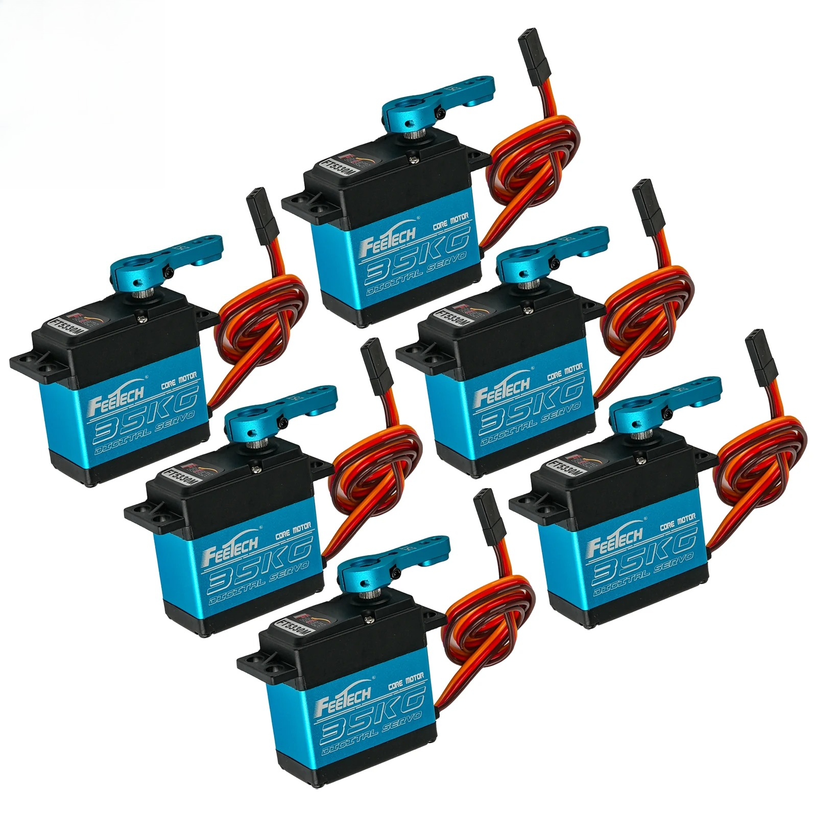 Rc Helicopter Servo - 6PCS Feetech FT5330M 7.4V 35KG Torque
