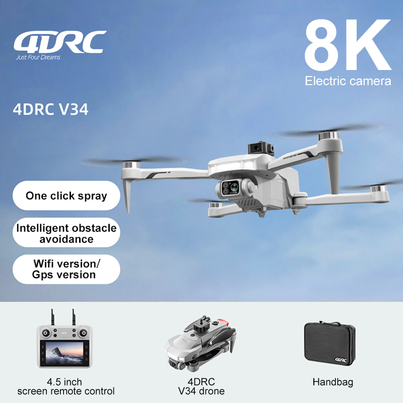 2025 New V34 Drone 8K Camera P - مراجعة Rc Helicopter Case وسعره