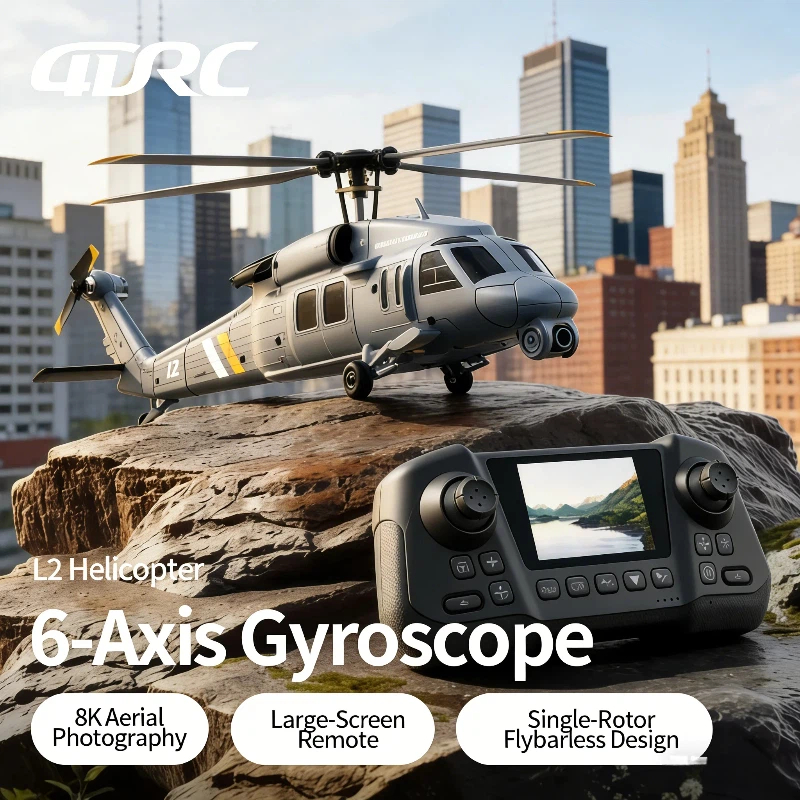 4DRC L2 Apache RC Fighter Heli - مراجعة Rc Helicopter Single Rotor وسعره