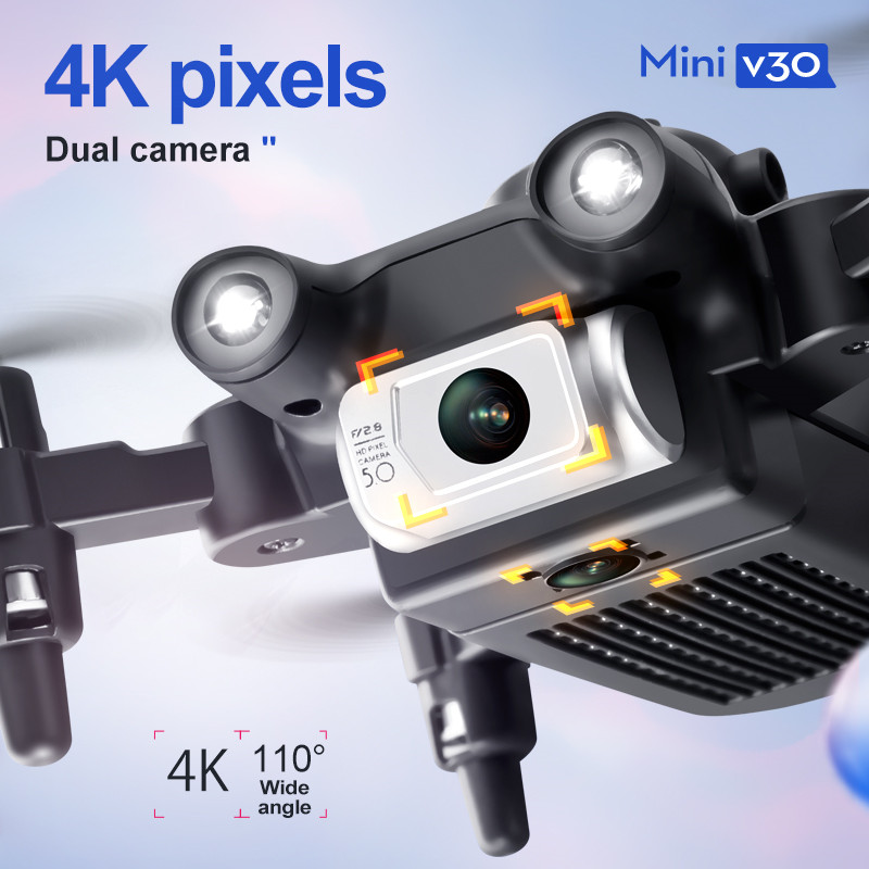 Mini V30 WiFi FPV Drone With 4 - مراجعة Rc Helicopter Case وسعره