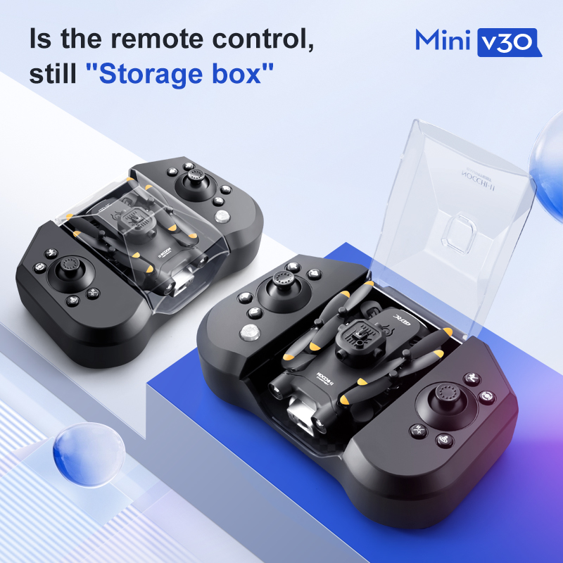 Mini V30 WiFi FPV Drone With 4 - مراجعة Rc Helicopter Case وسعره