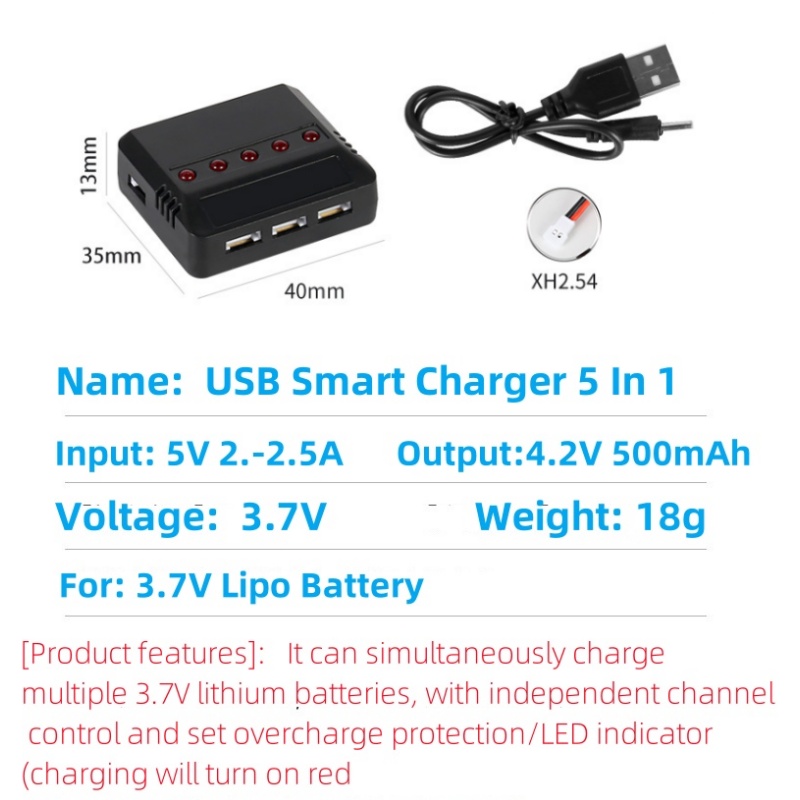 Syma X5HW X5HC X5C X5SW 3.7V 5 - مراجعة Rc Helicopter Charger وسعره