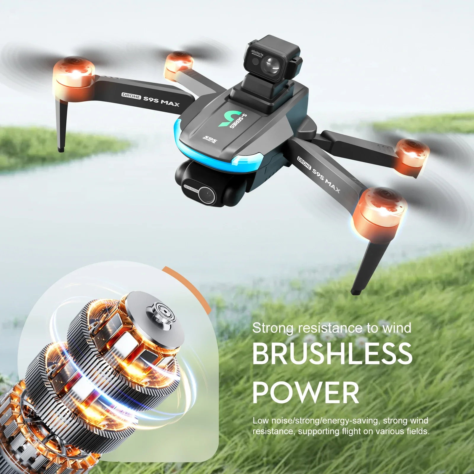 NEW S9S MAX MINI Drone 4K 2-Ax - مراجعة Rc Helicopter Case وسعره