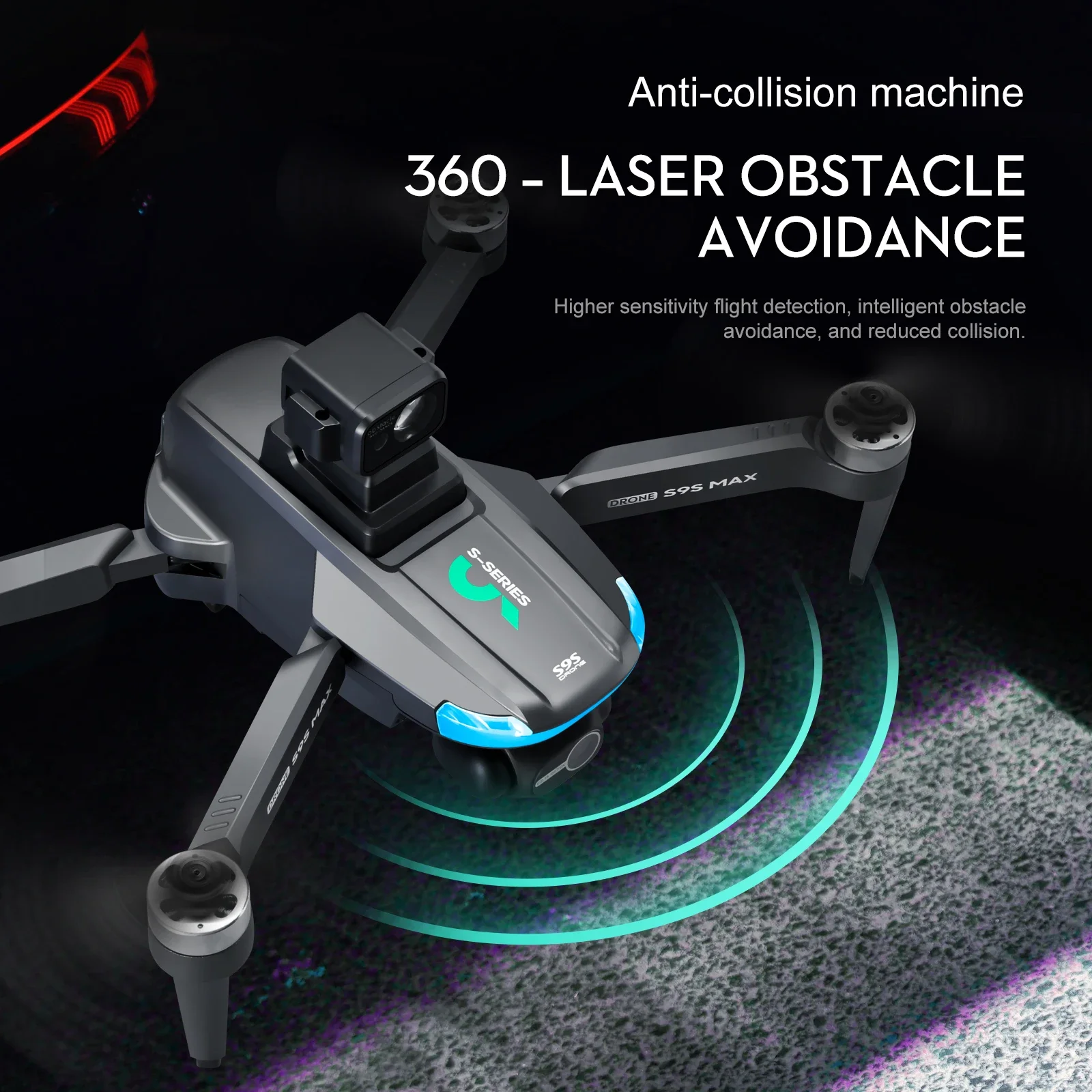 NEW S9S MAX MINI Drone 4K 2-Ax - مراجعة Rc Helicopter Case وسعره