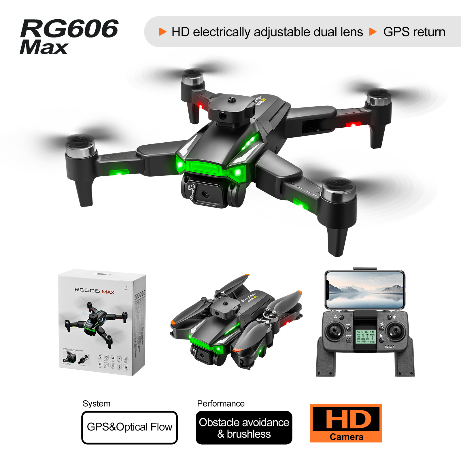 RG606MAX Drone 8K Professional - مراجعة Rc Helicopter Large وسعره