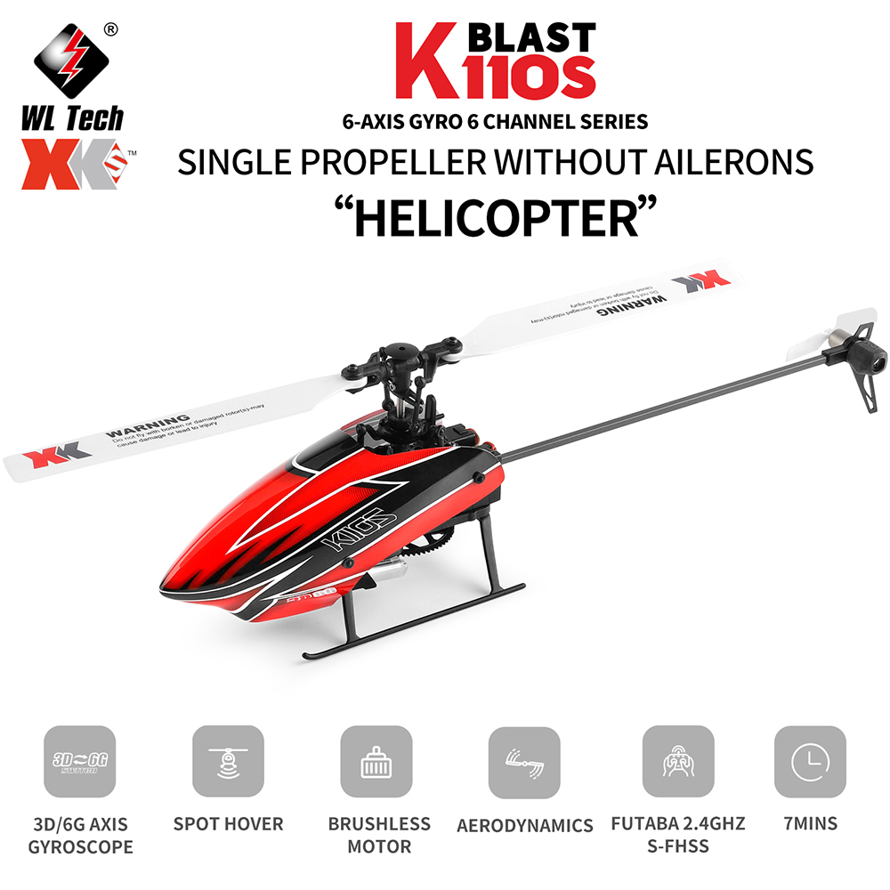 Wltoys XK K110S 6CH 3D 6G Syst - مراجعة Rc Helicopter Single Rotor وسعره