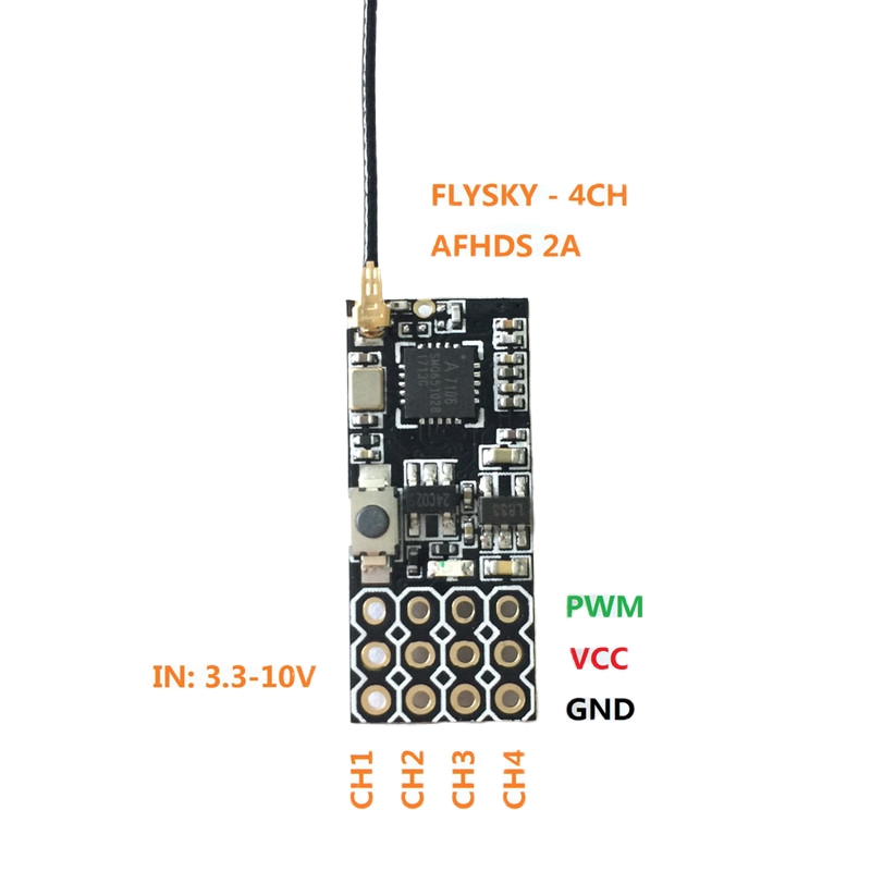Flysky FS2A Mini Receiver 4CH  - مراجعة Rc Helicopter Mini وسعره