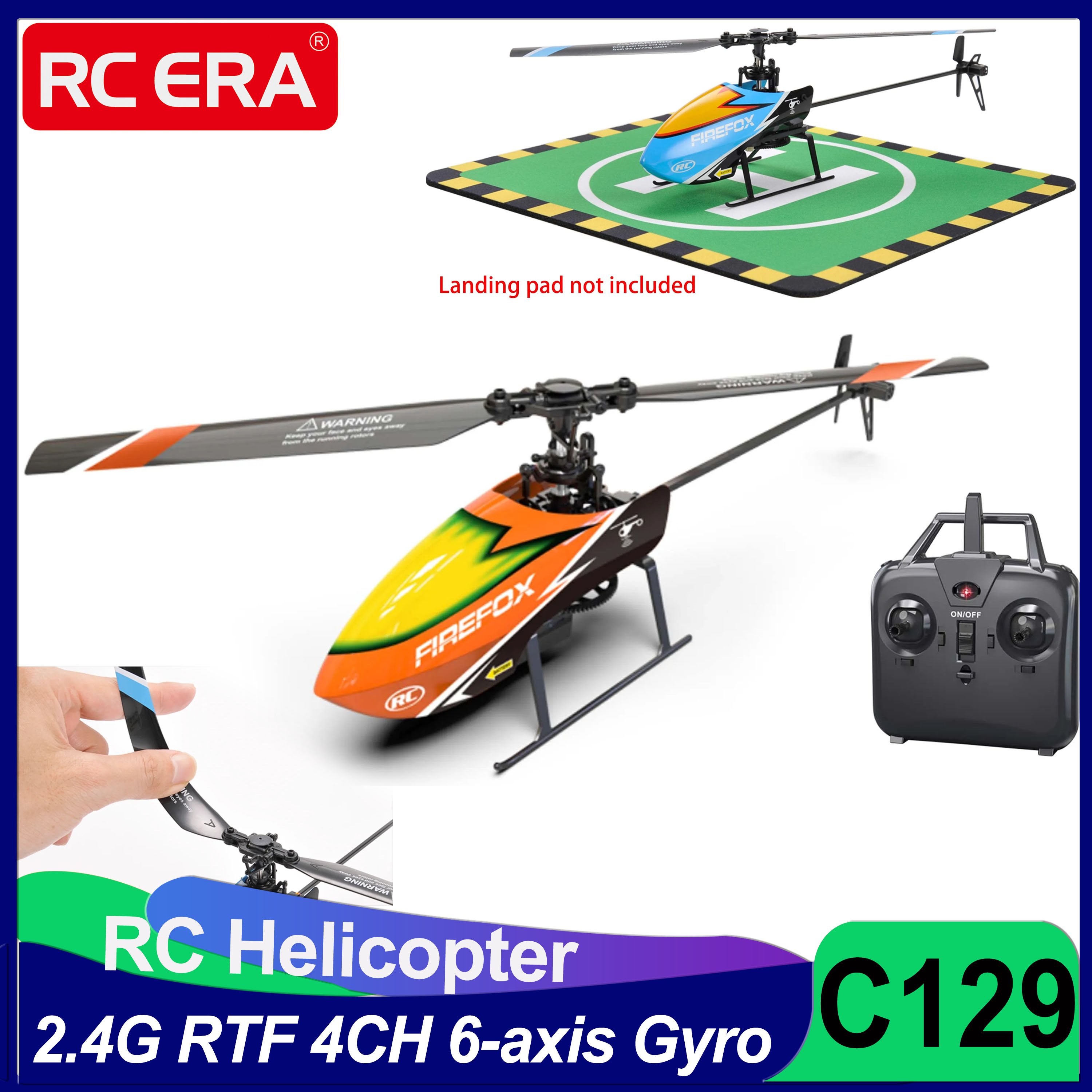C129 RC Helicopter RTF 4CH 6-a - مراجعة Rc Helicopter Gyro وسعره