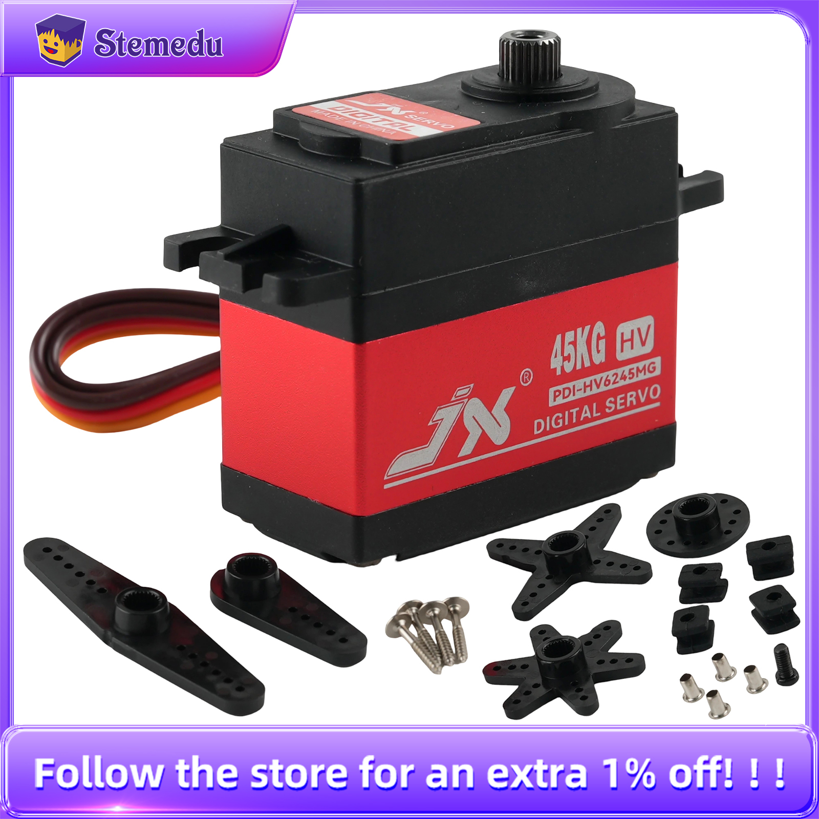 JX Servo PDI-HV6245MG 45KG HV  - مراجعة Rc Helicopter Servo وسعره