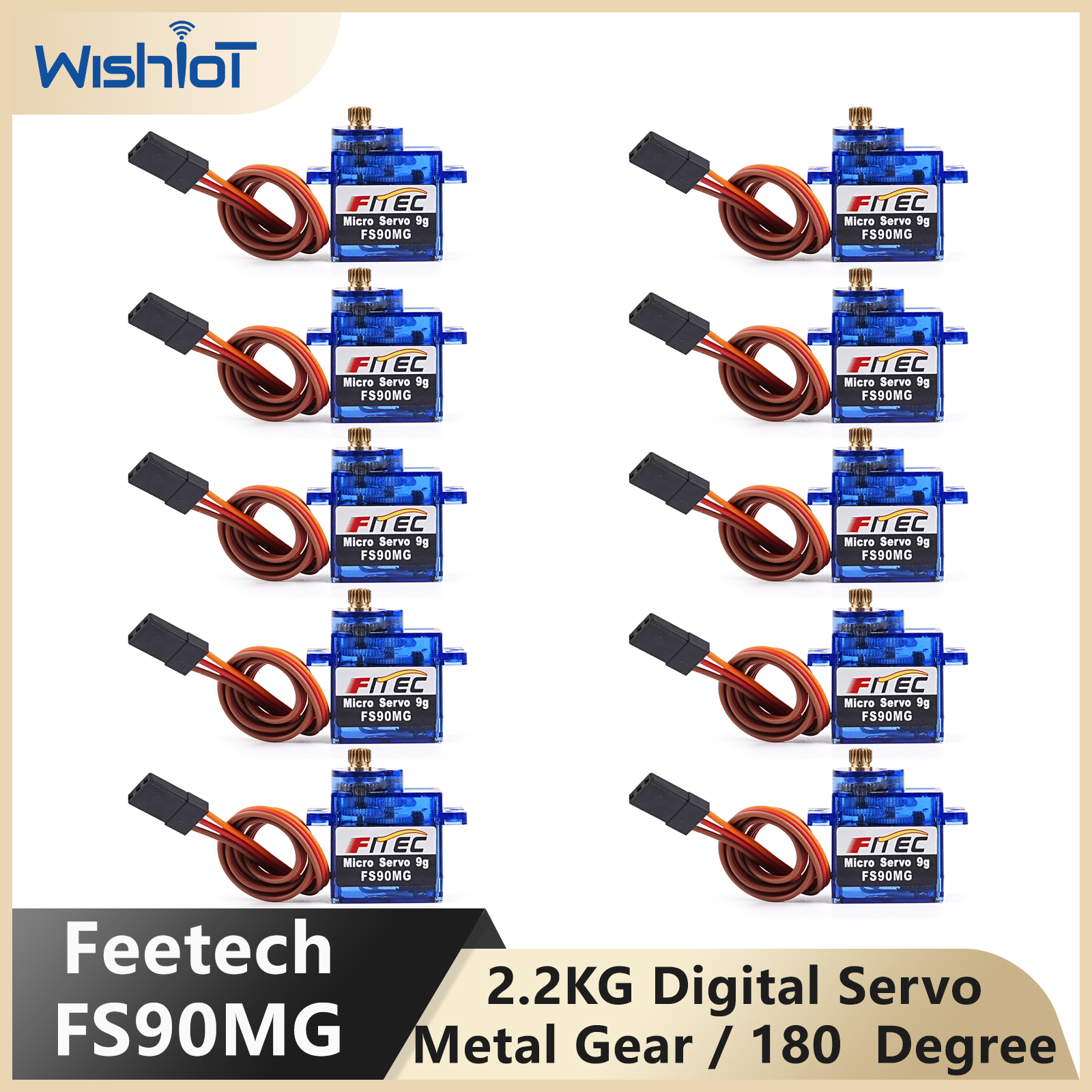 Feetech FS90MG 2.2KG 9g Digita - مراجعة Rc Helicopter Motor وسعره