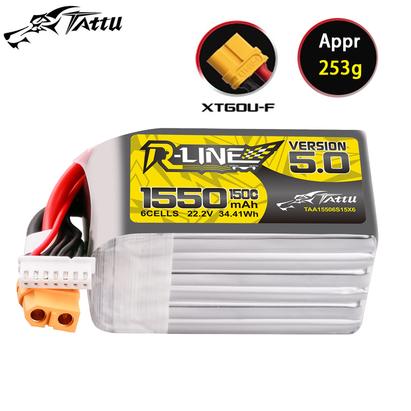 TATTU-R-LINE 5.0 22.2V 1550mAh - مراجعة Rc Helicopter Parts وسعره