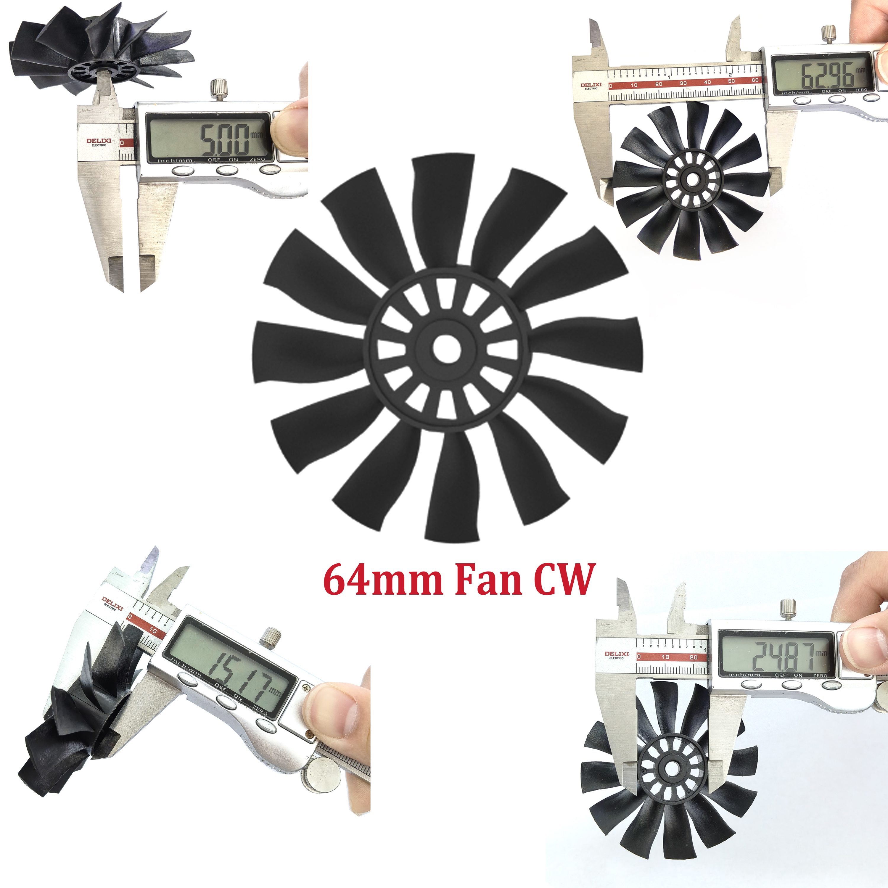 QX-MOTOR 12Blades CW CCW 70mm  - مراجعة Rc Helicopter Blade وسعره