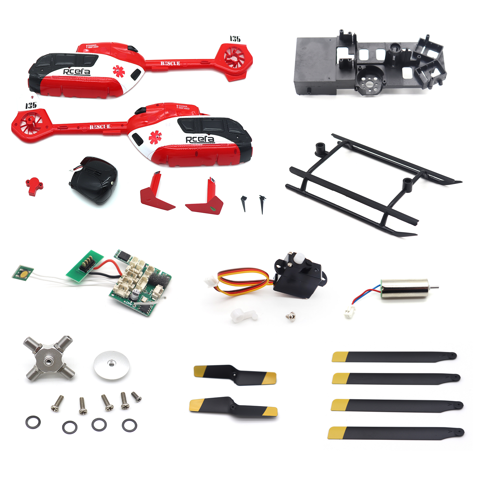 Original Parts for C159 EC-135 - مراجعة Rc Helicopter Motor وسعره