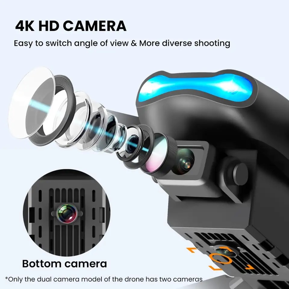 New Mini drone E99 4K WIFI HD  - مراجعة Rc Helicopter Gas وسعره