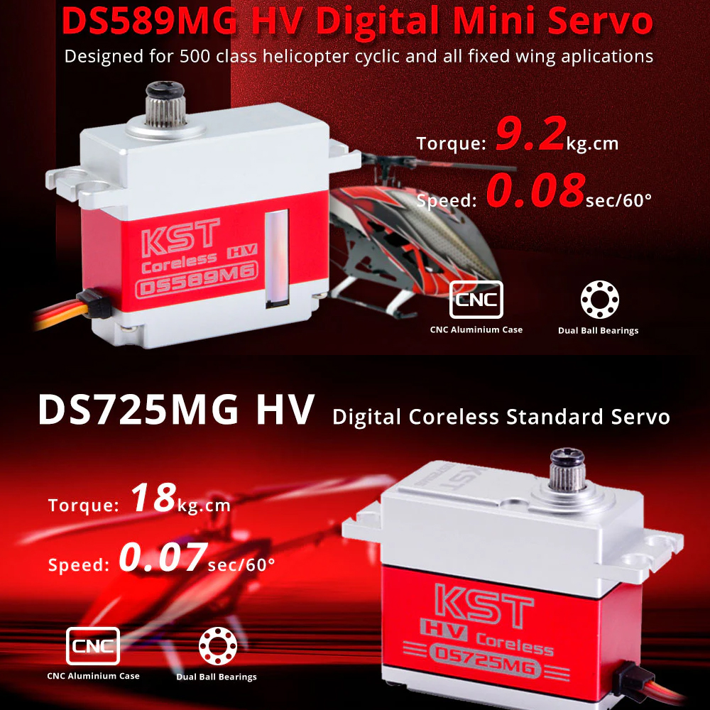 KST DS589MG /DS565X /DS725MG M - مراجعة Rc Helicopter Mini وسعره