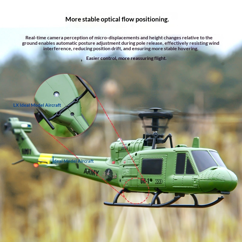 Huey F6601 4CH RC Helicopter - - مراجعة Rc Helicopter Single Rotor وسعره