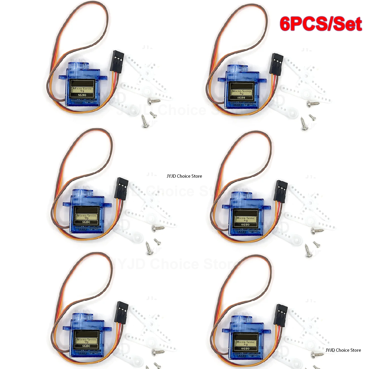 6pcs Sg90 9g Micro Servo Motor - مراجعة Rc Helicopter Servo وسعره