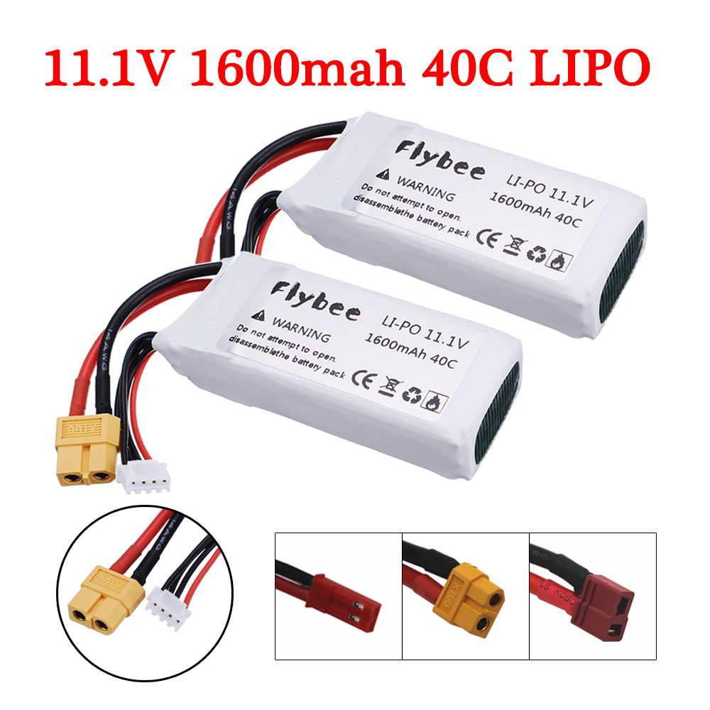2pcs High Rate 40C 11.1V 1600m - مراجعة Rc Helicopter Battery وسعره